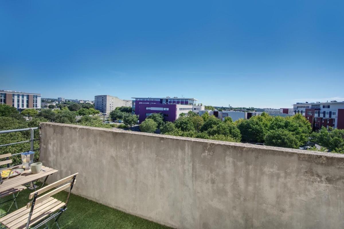 La Palm Room ~ Climatisation ~ Balcon ~ Parking Nimes Bagian luar foto